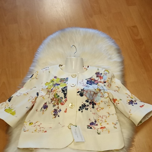 Ted Baker Zohe Summer Bloom Canvas Crop Jacket - Picture 13 of 17